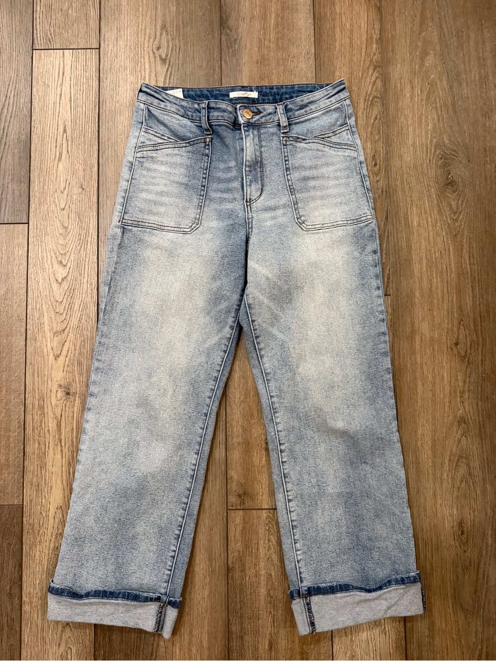 STS Blue Women’s Rays High Rise Light Blue Straight-Leg Jeans Size 28